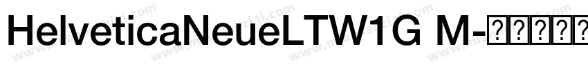 HelveticaNeueLTW1G M字体转换